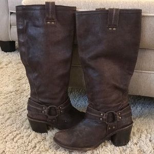Frye Tall Harness Boots